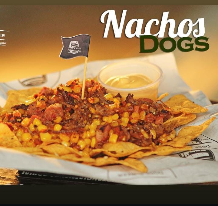 entrada nachos dog
